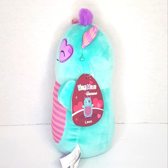 ❤️ LEON 👻 Love Monster HugMee Valentines 2024 Original Squishmallow ☆》NWT《☆ - Picture 6 of 8